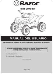 Razor DIRT QUAD 500 Manual Del Usuario