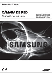 Samsung Techwin SND-7082 Manual Del Usuario