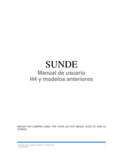 Sunde H4 Manual De Usuario