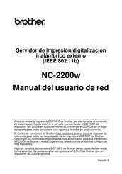 Brother NC-2200w Manual Del Usuario De Red