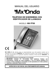 Mx Onda MX-TF30 Manual Del Usuario