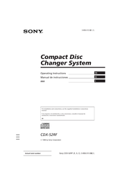 Sony CDX-52RF Manual De Instrucciones