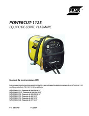 ESAB POWERCUT-1125 Manual De Instrucciones