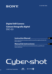 Sony DSC-G3 Manual De Instrucciones