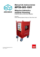 Arconic MP58-005-1001 Manual De Instrucciones