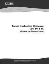 Walchem EK Serie Manual De Instrucciones