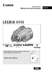 Canon LEGRIA HV40 Manual De Instrucciones