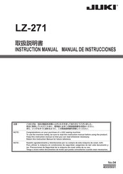 JUKI LZ-271 Manual De Instrucciones