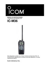 Icom IC-M36 Manual De Instrucciones