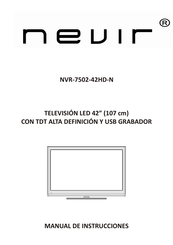 Nevir NVR-7502-42HD-N Manual De Instrucciones