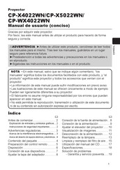Hitachi CP-X4022WN Manual De Usuario