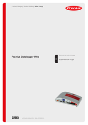 Fronius Datalogger Web Manual De Instrucciones