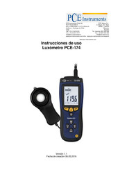 PCE Instruments PCE-174 Instrucciones De Uso