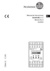 IFM Electronic ecomat200 Monitor AL-3 DL2003 Manual De Instrucciones