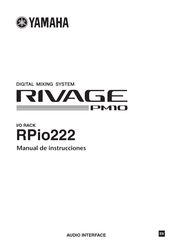 Yamaha Rivage PM10 RPio222 Manual De Instrucciones