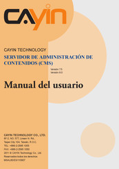 Cayin CMS Serie Manual Del Usuario