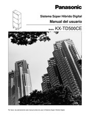 Panasonic KX-TD500CE Manual Del Usuario