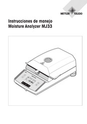 Mettler Toledo MJ33 Instrucciones De Manejo