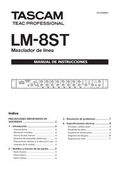 Teac TASCAM LM-8ST Manual De Instrucciones