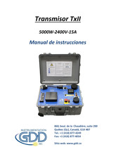 GDD Instrumentation TxII Manual De Instrucciones