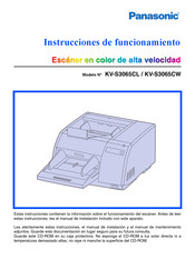 Panasonic KV-S3065CL Instrucciones De Funcionamiento