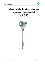 CS Instruments VA 550 Manual De Instrucciones