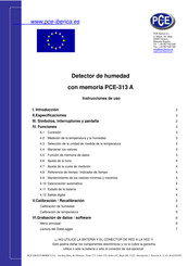 Pce Instruments PCE-313 A Instrucciones De Uso