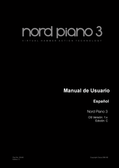 Clavia Nord Piano 3 Manual De Usuario