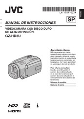 JVC GZ-HD3U Manual De Instrucciones