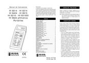 Hanna Instruments HI 8014 Manual De Instrucciones