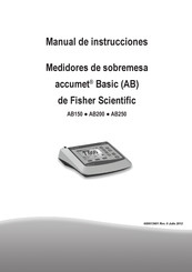 Fisher Scientific AB250 Manual De Instrucciones