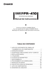 Hakko FR-410 Manual De Instrucciones