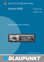 Blaupunkt Memphis MP66 Instrucciones De Manejo E Instalación