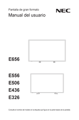 NEC E656 Manual Del Usuario