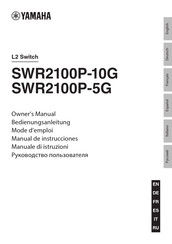 Yamaha L2 Switch SWR2100P-10G Manual De Instrucciones