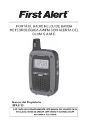 First Alert SFA1135 Manual Del Propietário