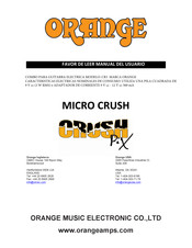 ORANGE MICRO CRUSH pix Manual Del Usuario