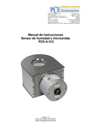 PCE Instruments PCE-A-315 Manual De Instrucciones