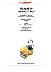 Dynapac CC800 Manual De Instrucciones