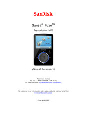 SanDisk Sansa Fuze Manual De Usuario