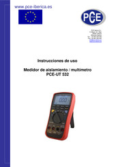 PCE PCE-UT 532 Instrucciones De Uso