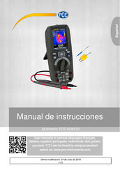 PCE hdm 20 Manual De Instrucciones