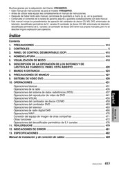 Clarion VRX928RVD Manual De Instrucciones