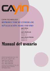 Cayin SMP-PRO3 Manual Del Usuario