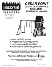 Backyard Discovery CEDAR POINT 1705029 Manual Del Usuario