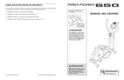 Pro-Form 650 Manual Del Usuario