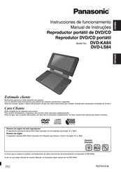 Panasonic DVD-KA84 Instrucciones De Funcionamiento