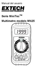 Extech Instruments MN25 Manual Del Usuario