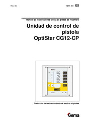 Gema OptiStar CG12-CP Manual De Instrucciones Y Lista De Piezas De Recambio