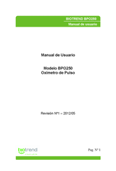 BIOTREND BPO250 Manual De Usuario